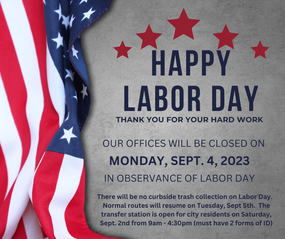 OUR OFFICES WILL BE CLOSED ON