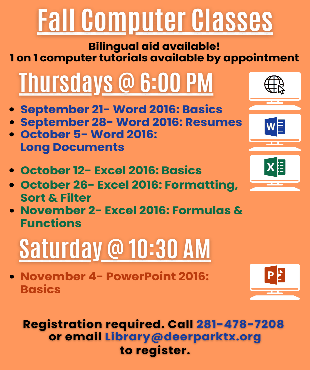 Fall 2023 Computer Classes