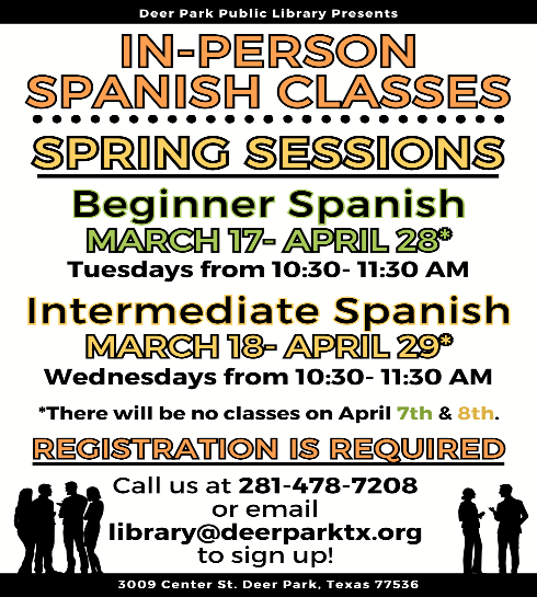 Spring Spanish Classes 2026