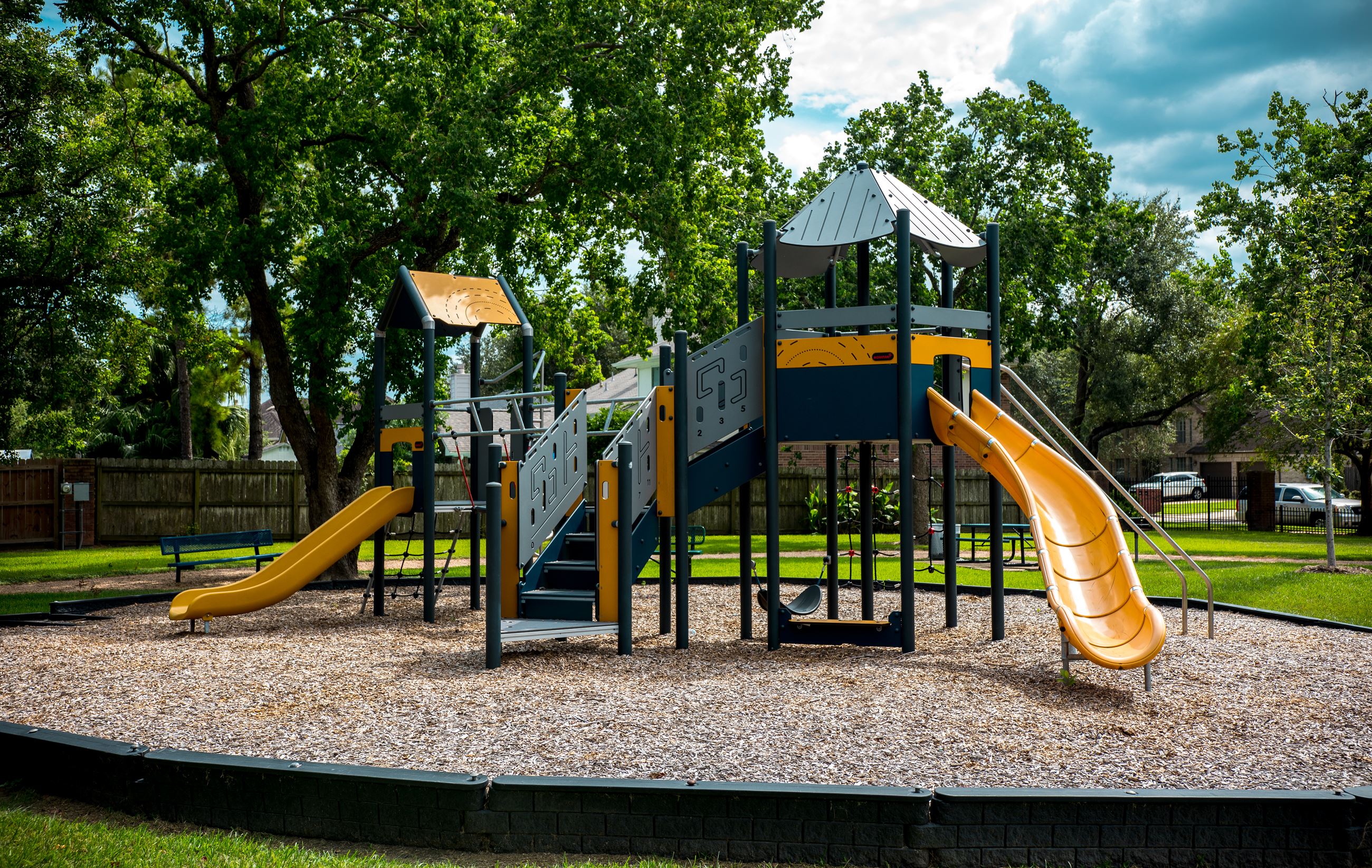 A playground located at parkside place park