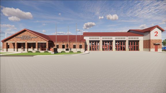 Drawing of New Fire Station 2